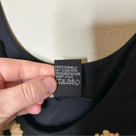 Etcetera Linen Blend Little Black Dress for Warmer Weather Size 2 - Picture 7 of 8